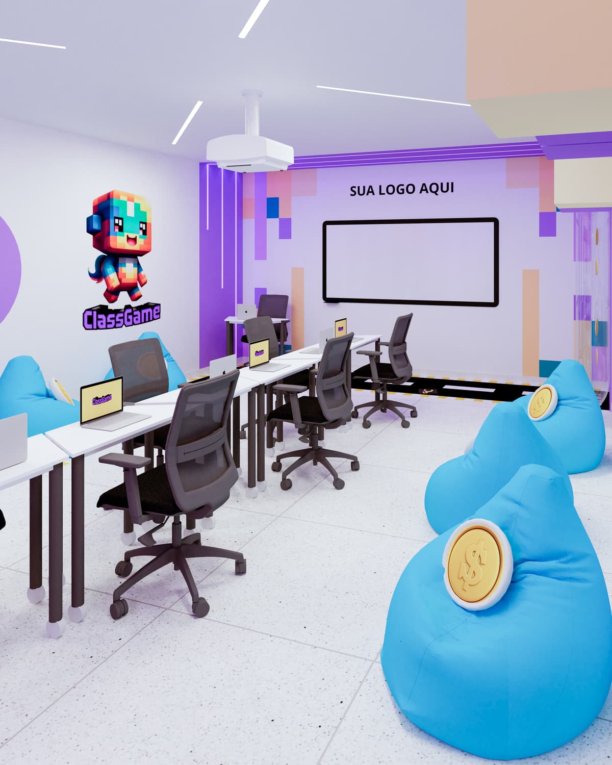 Sala Gamificada ClassGame — ambiente interativo de aprendizado